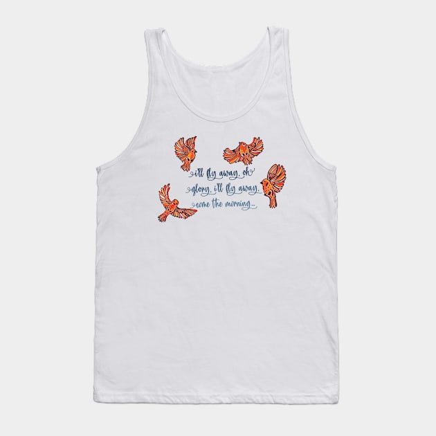 Four Birds, I’ll Fly Away Tank Top by LuvbuzzArt